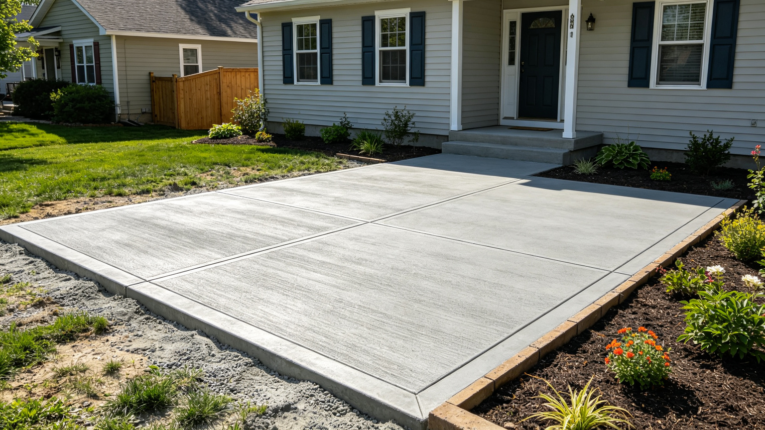 Concrete patio